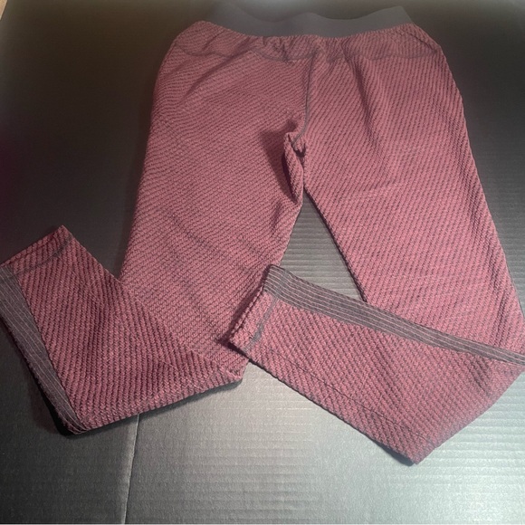 BNWT FREE PEOPLE MAROON COMBO STACKED STREET PANT XS ROOMY AND COMFY! - Picture 7 of 10